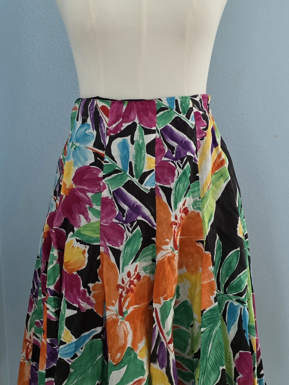 Ralph Lauren Multicolor Floral A-Line Skirt